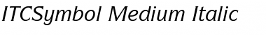 ITCSymbol-Medium MediumItalic Font
