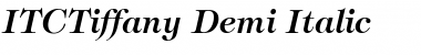 ITCTiffany-Demi DemiItalic Font