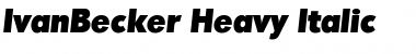 IvanBecker-Heavy Font