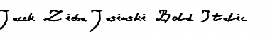 Jacek Zieba-Jasinski Bold Italic Font