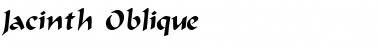 Jacinth Oblique Font