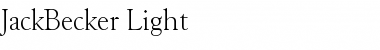 Download JackBecker-Light Font Download JackBecker-Light Font
