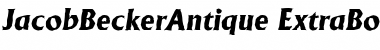 JacobBeckerAntique-ExtraBold Italic Font