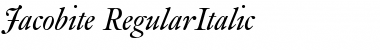 Jacobite RegularItalic