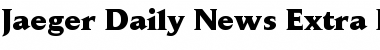 Jaeger Daily News Regular Font