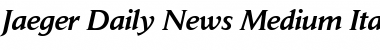 Jaeger Daily News ItalicBold Font