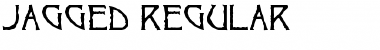 Jagged Regular Font
