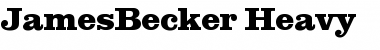 Download JamesBecker-Heavy Font Download JamesBecker-Heavy Font