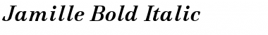 Jamille Bold Italic Font