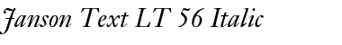 JansonText LT Italic Font