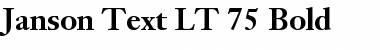 Download JansonText LT Bold Font