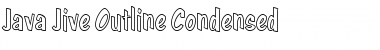 Java Jive Outline Condensed Regular Font
