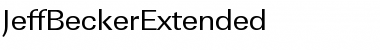 JeffBeckerExtended Regular Font