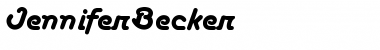 JenniferBecker Regular Font