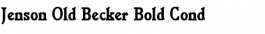 Download Jenson Old Becker Bold Cond Font Download Jenson Old Becker Bold Cond Font
