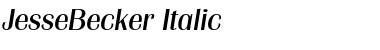 JesseBecker Italic Font