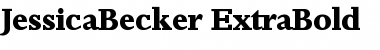 JessicaBecker-ExtraBold Regular Font