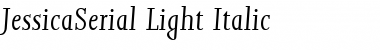 JessicaSerial-Light Italic Font