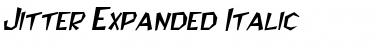 JitterExpanded Italic Font