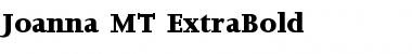 Joanna MT ExtraBold Regular Font