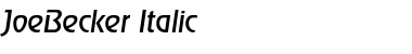 JoeBecker Italic Font
