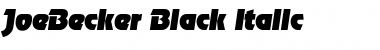 JoeBecker-Black Italic Font