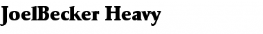 JoelBecker-Heavy Regular Font