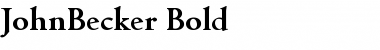 JohnBecker Font