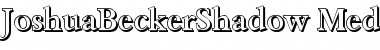 Download JoshuaBeckerShadow-Medium Font