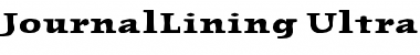 JournalLining-UltraBold Font