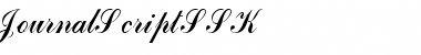 JournalScriptSSK Regular Font