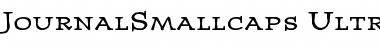 JournalSmallcaps-Ultra Ultra Font