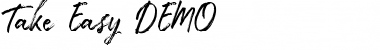 Download Take Easy DEMO Font