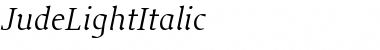 Download JudeLightItalic Font