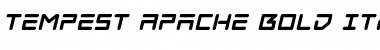 Tempest Apache Bold Italic Font