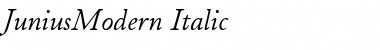 JuniusModern Italic