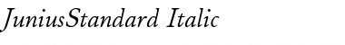 JuniusStandard Italic
