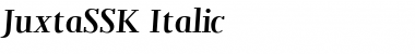 JuxtaSSK Italic