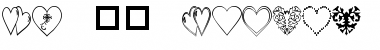 JW 52 Hearts Font