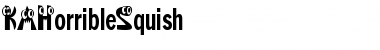 KAHorribleSquish Regular Font