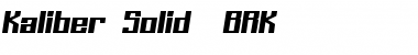 Kaliber Solid (BRK) Regular Font