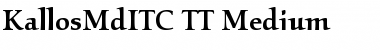 KallosMdITC TT Font