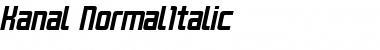 Kanal Italic Font