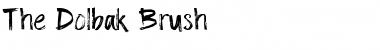 The Dolbak Brush Font