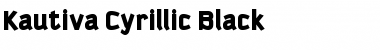 Download Kautiva Cyrillic Black Font