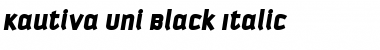 Kautiva Uni Black Italic