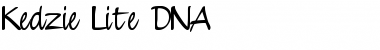 Kedzie Lite DNA Regular Font
