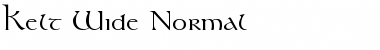 Kelt Wide Normal Font