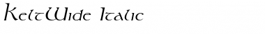 KeltWide Italic Font