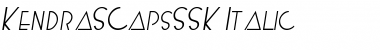 KendraSCapsSSK Italic Font